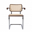 Marcel Breuer "Cesca" Freischwinger Stuhl, mit Armlehnen.