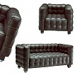 2 Kubus Sessel und ein 2-er Sofa.