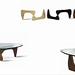 Noguchi Coffee Table, in verschiedenen Holzarten.