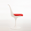 Saarinen Tulip Chair, Untergestell aus lackiertem Aluminium.