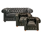 2 x Chesterfield Sessel + 1 x 2-er Sofa