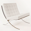 Barcelona Chair in weißer Ausführung
