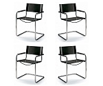 4 x S 33 Cantilever Armchair