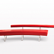 Eileen Gray Monte Carlo Sofa, etwas für das Ambiente in Ferrari-Rot.