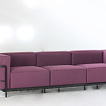 Le_Corbusier_lc3_3-er_sofa_RAL-Pulverbeschichtung