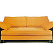 Eileen Gray Lota Sofa, ein tolles Orange.