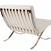 Barcelona Chair, die Rückansicht, das wunderschöne Gestell