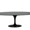 ES 516 Saarinen table oval Laminate black.