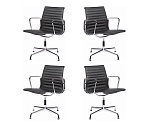 4 x Aluminium Group Management Chair Futura Leather