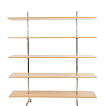 Marcel_Breuer_Regalsystem Buche Natur, Gestell Stahlrahmen verchromt.